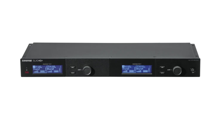 SLXD4QDAN+TA=-G57 Quad Channel Receiver with Dante Audio - G57 Band (TAA Compliant)