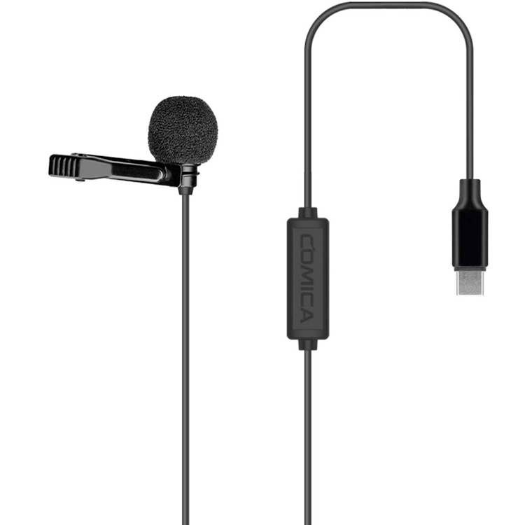 IKAN OmniDirectional Lavalier Microphone for USB-C Smartphone, 14.7 ft.