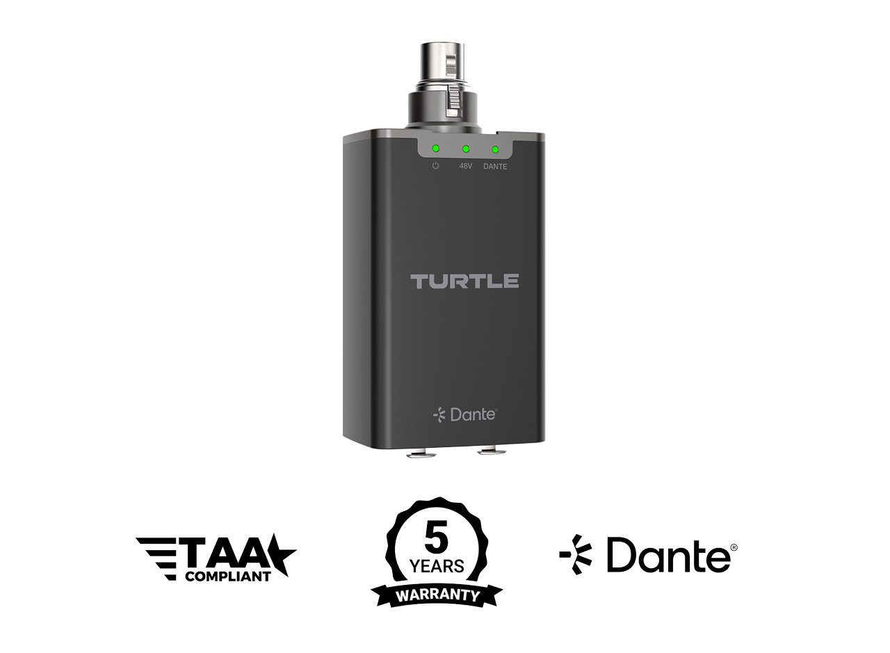 Turtle AV JEF Dante Enabled Mic Preamp