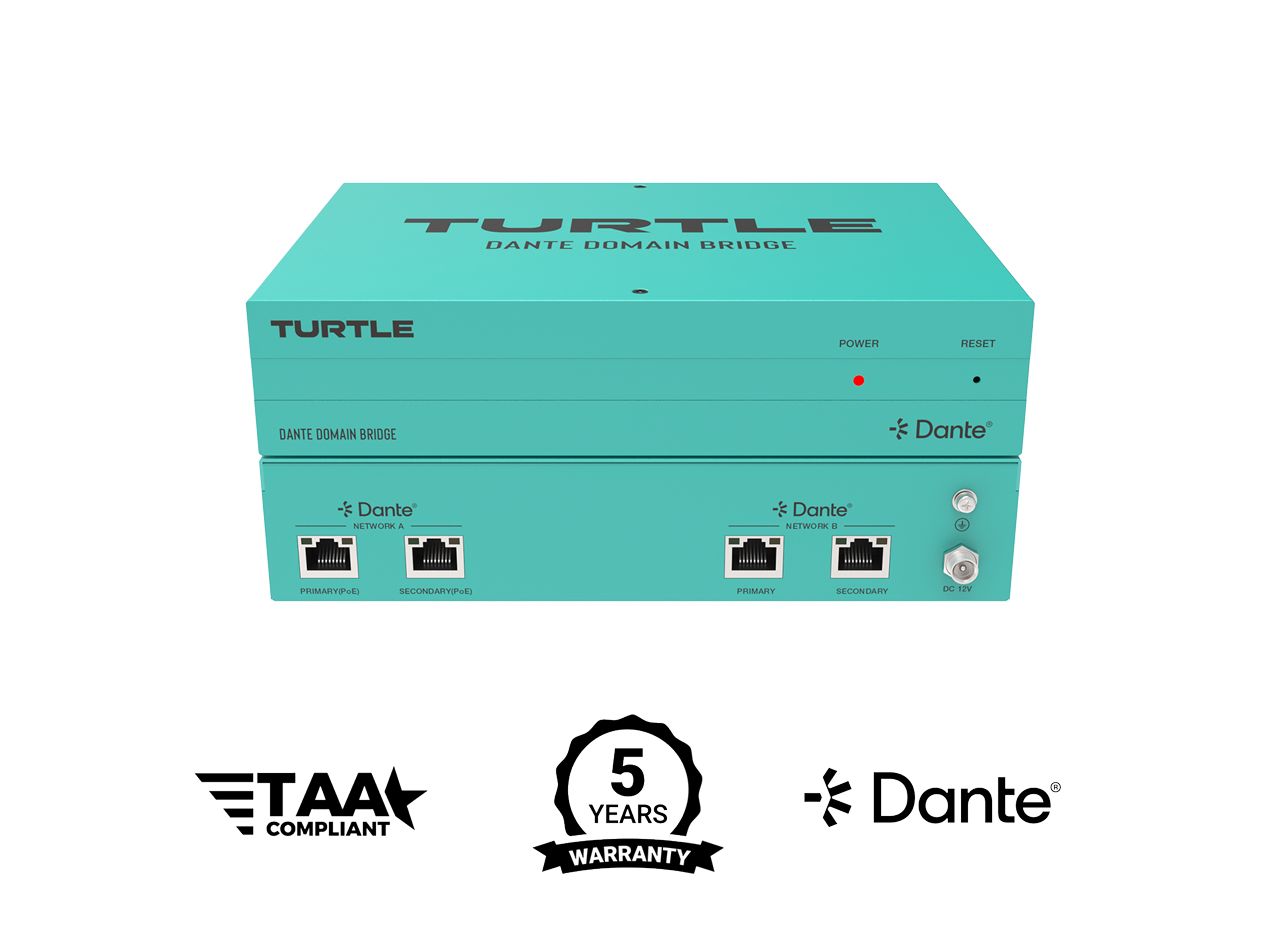 Turtle AV Dante Domain Bridge