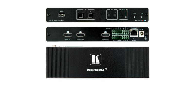 VS-211XS 2x1 4K HDR HDMI Intelligent Auto Switcher
