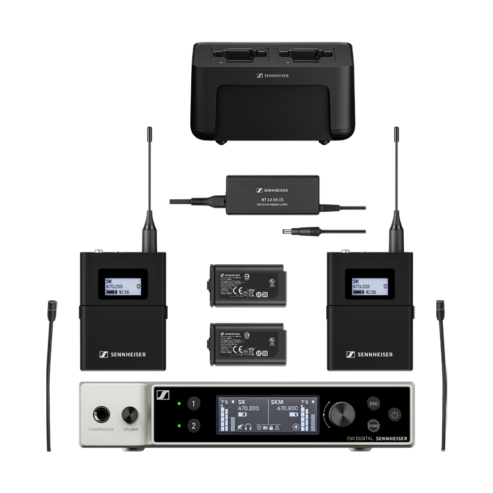 EW-DX Dante 2-Channel Body Pack Kit Q1-9