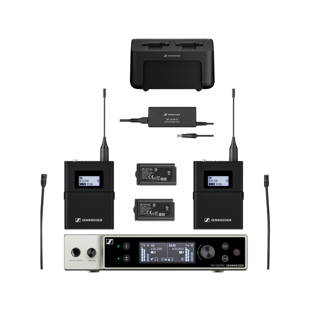 EW-DX Dante 2-Channel Body Pack Kit R19