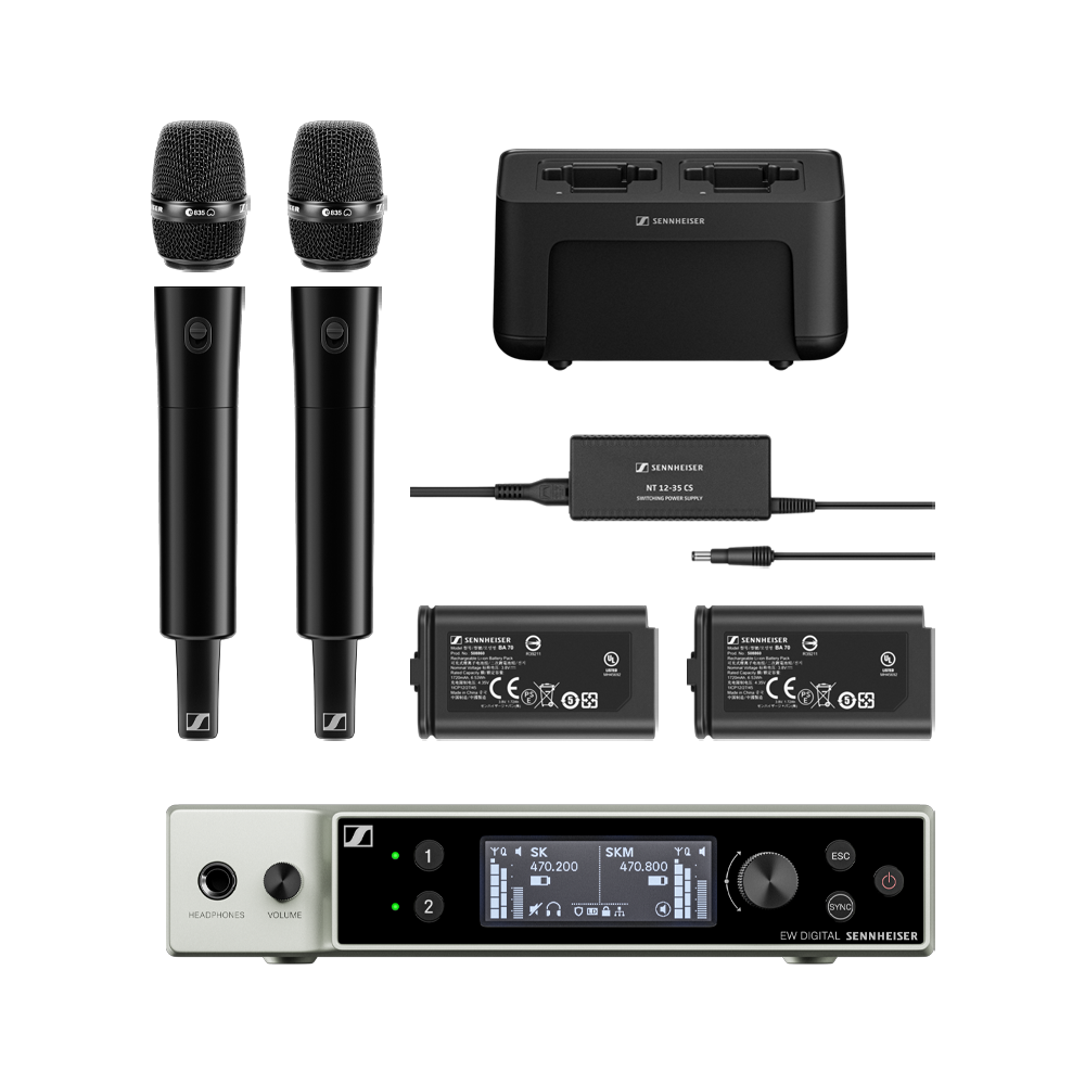 EW-DX Dante 2-Channel Handheld Kit R1-9