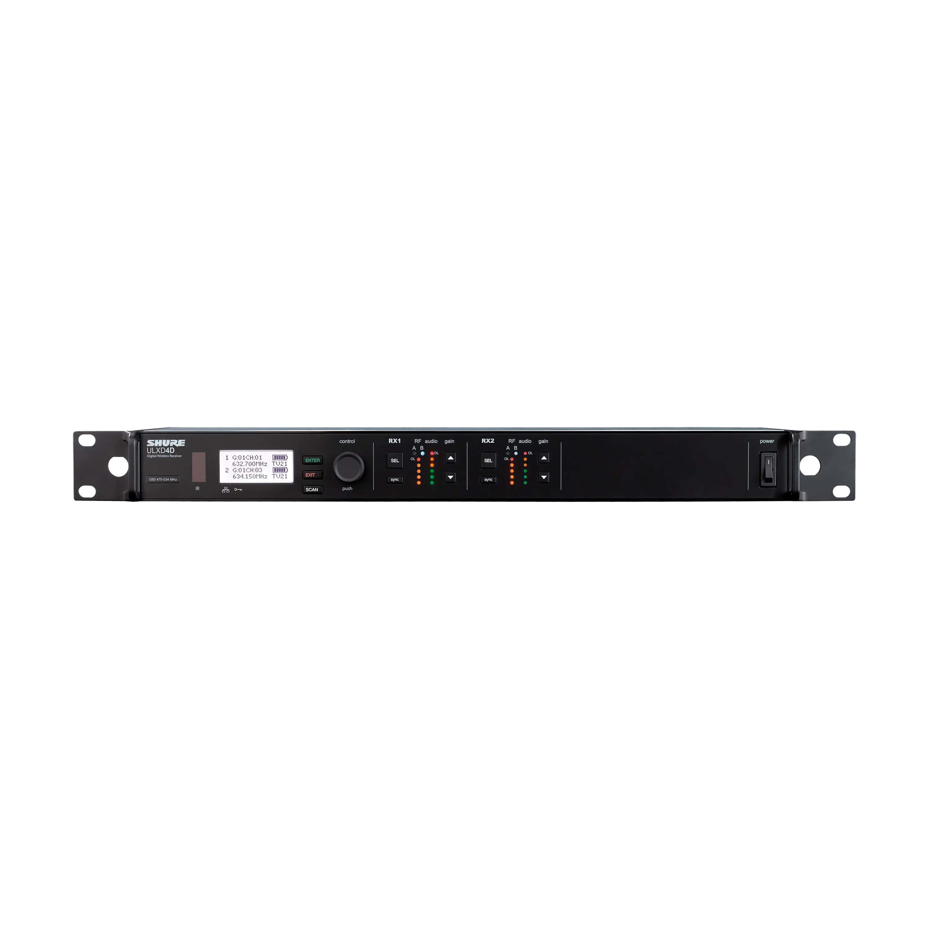 ULXD4DTA=-G57 Dual-Channel Digital Wireless Receiver TAA