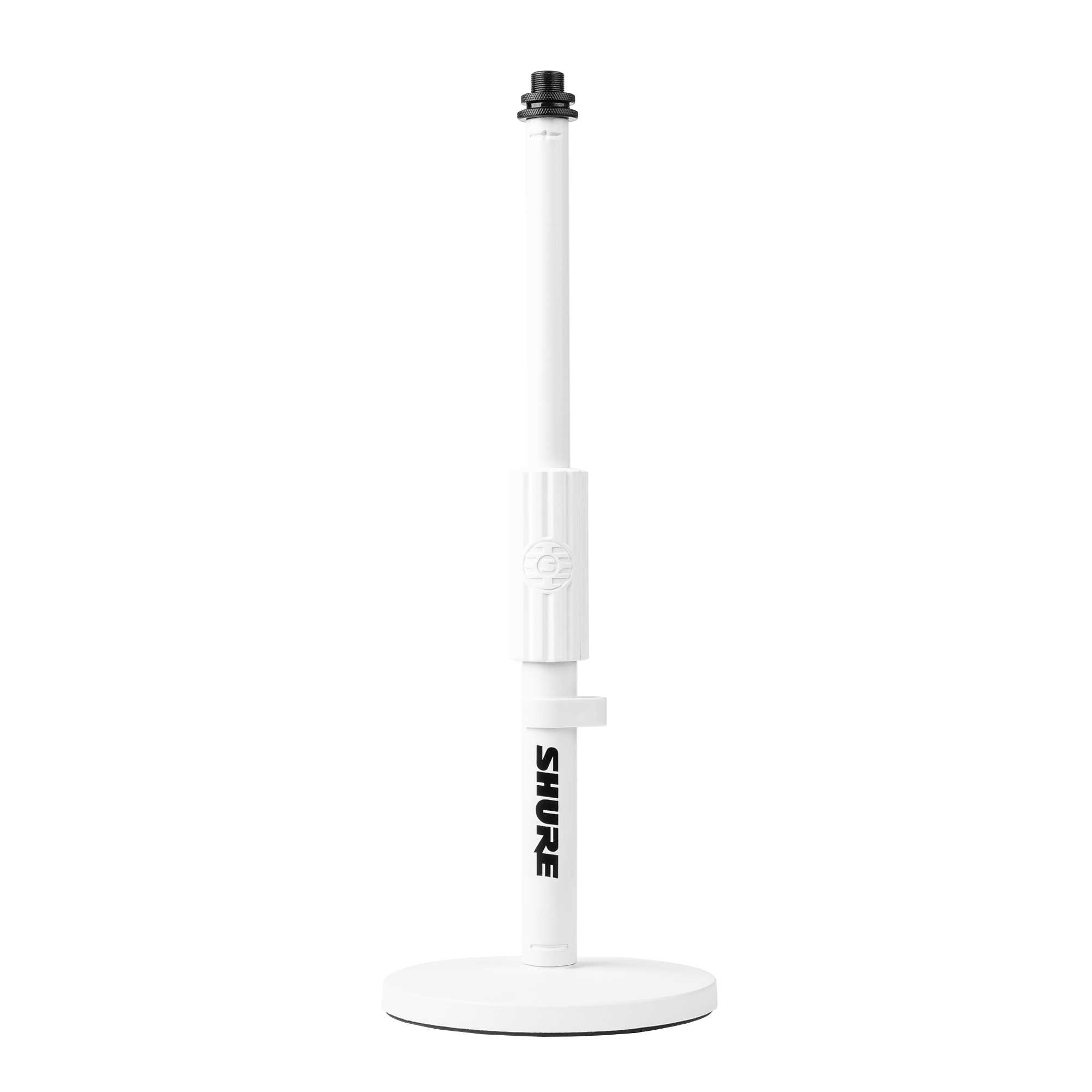 SH-DESKTOP1-W Shure 6″ Round Base Desktop Mic Stand – White