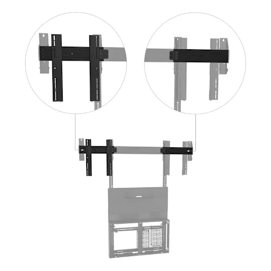 TFSA2L Tempo Floor Support Large Dual Accessory for 55" to 75" Displays