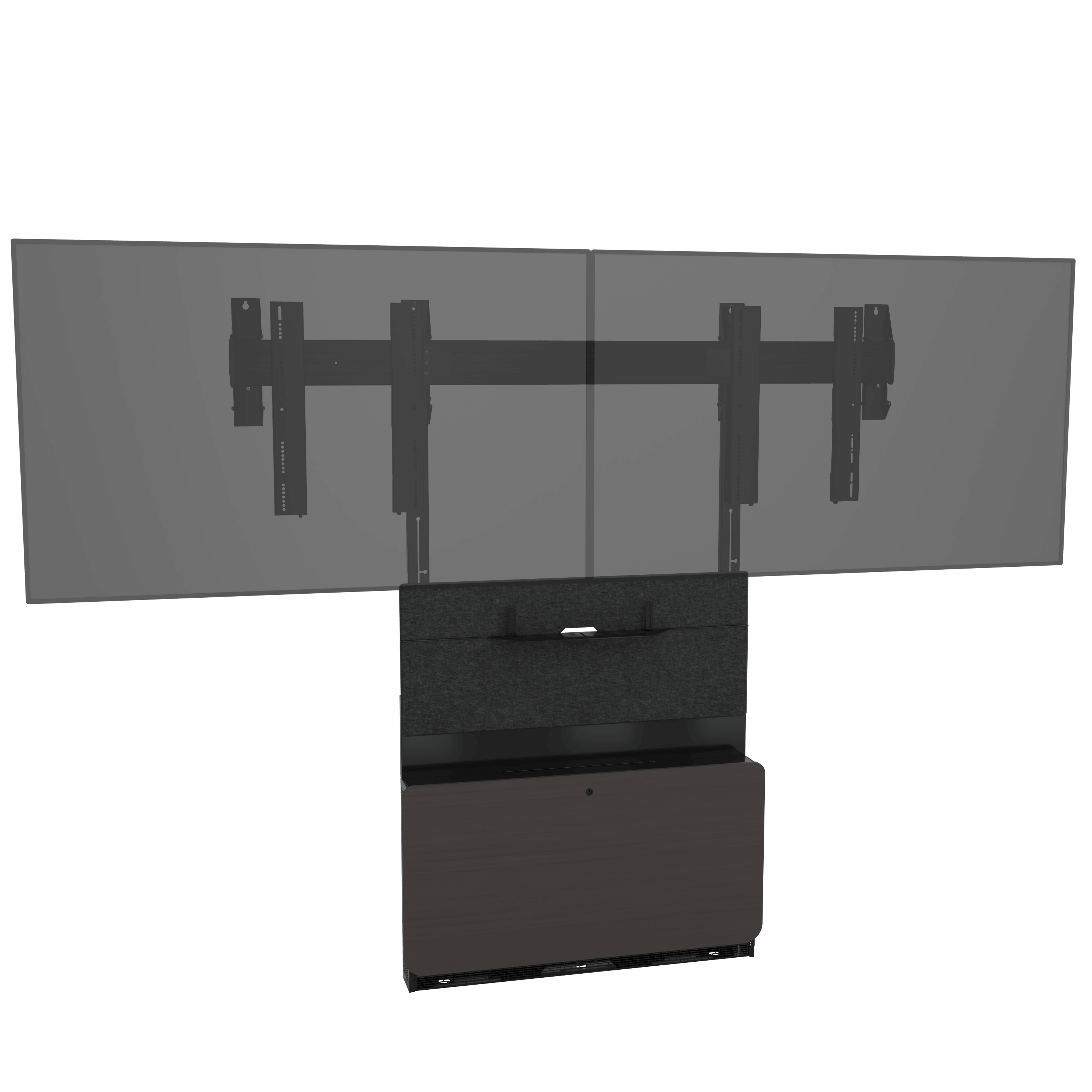 TFSMHBP7 Tempo Floor Support Mount - Dark HPL PDU