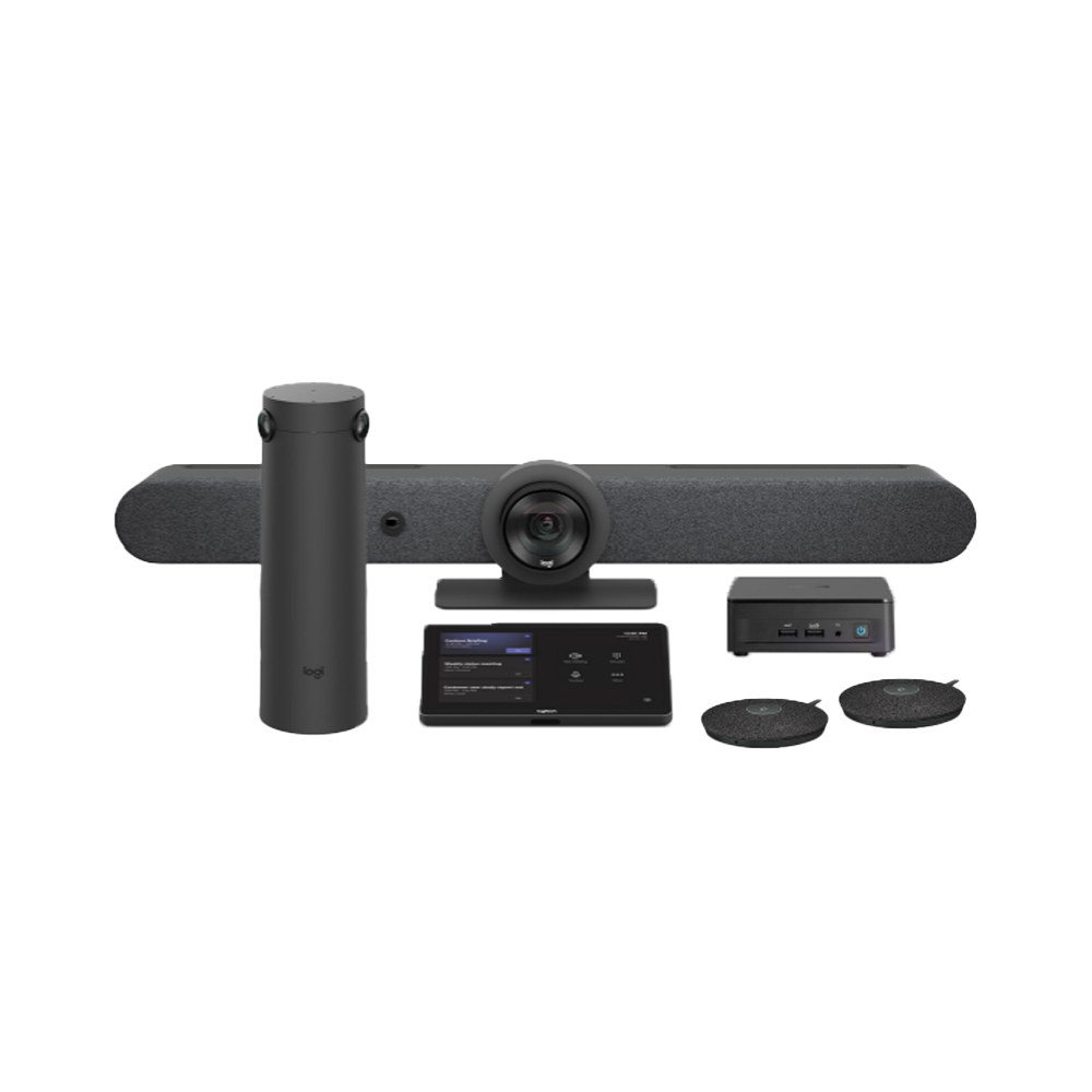 TAPRBGMSTTAA-S2 Logitech Rally Bar + Tap + Sight + 2 Mic Pods + ASUS® NUC for Microsoft Teams Room Kit - TAA