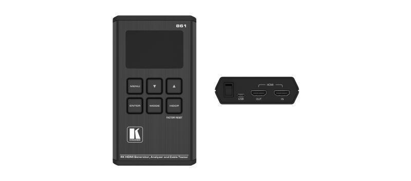 861 18G 4K HDR Pocket Signal Generator, Analyzer and Cable Tester