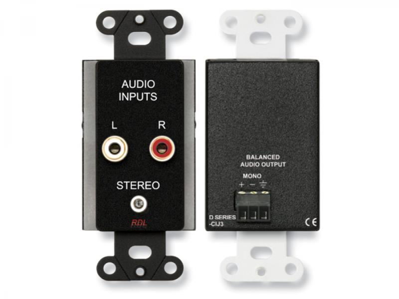 DB-CIJ3 Consumer Input Jacks - Mono - Black