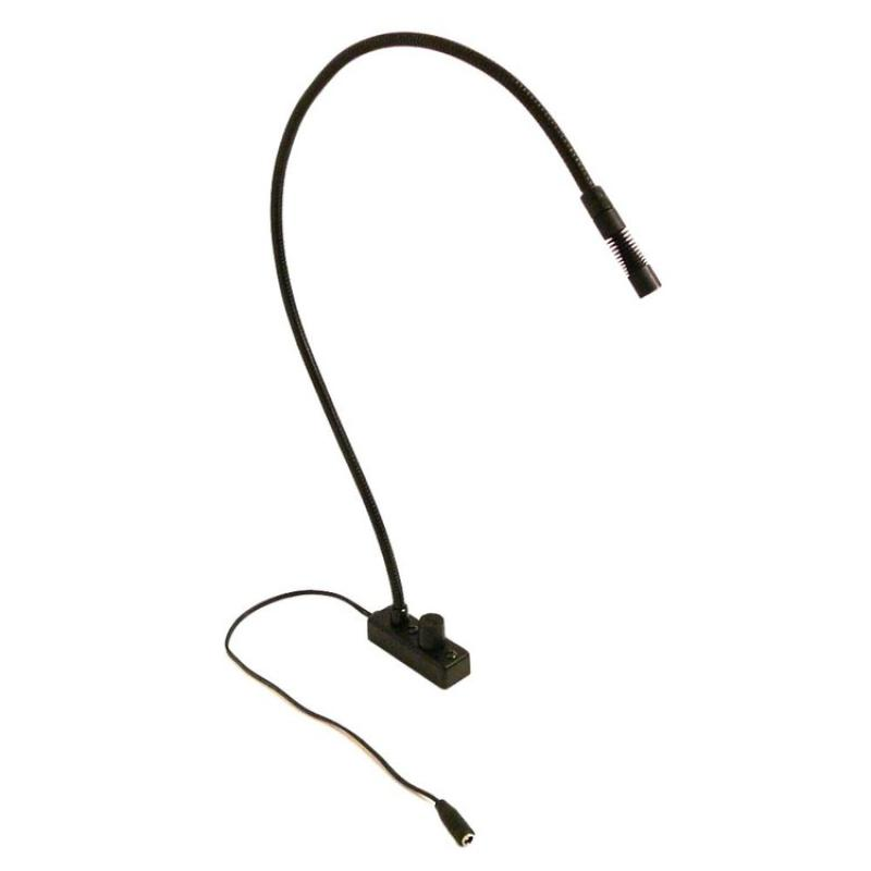AN-TE24-LED ANSER Desk Light. 24" Gooseneck and Dimmer integrated into chassis Power Supply included.