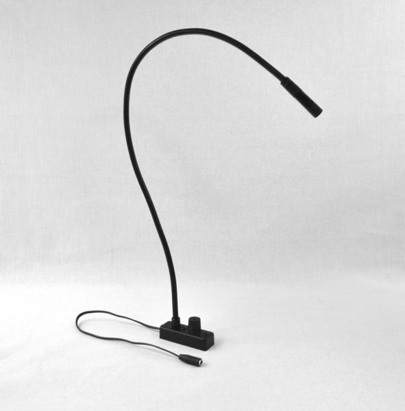 AN-TE24E-LED ANSER Desk Light. 24" Gooseneck and Dimmer integrated into chassis - Euro Power Supply included