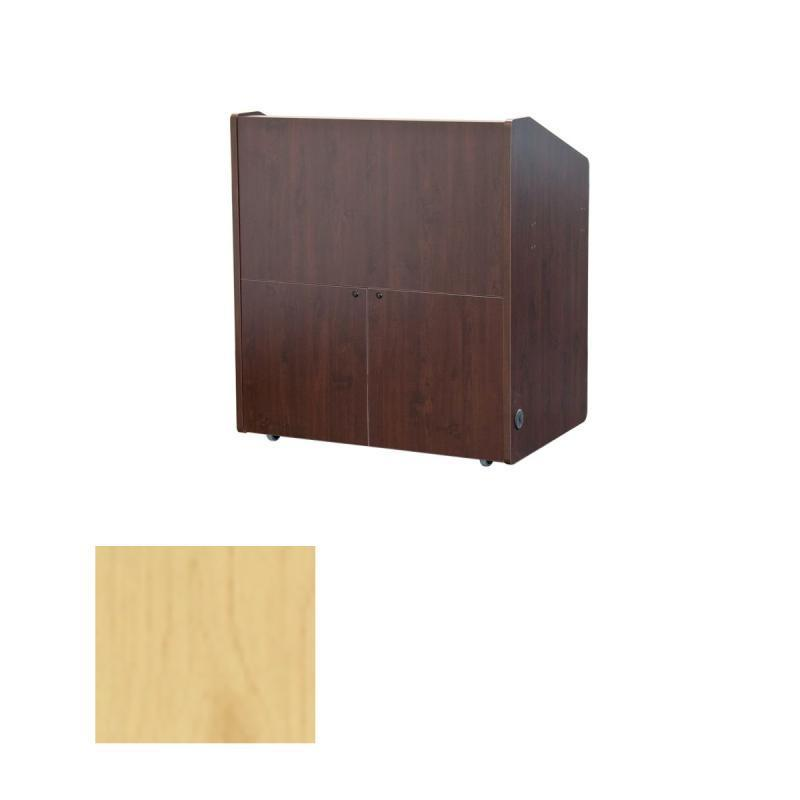 PD3002 MPL Multimedia Podium with Rack, Maple