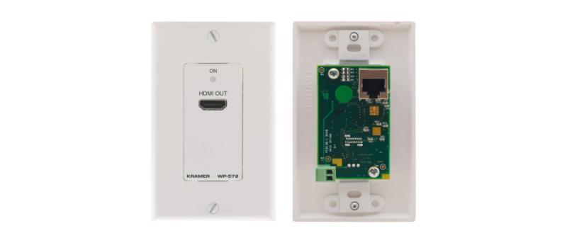 WP-572(W) HDMI HDCP 2.2 Wall Plate Receiver over PoC Long–Reach DGKat