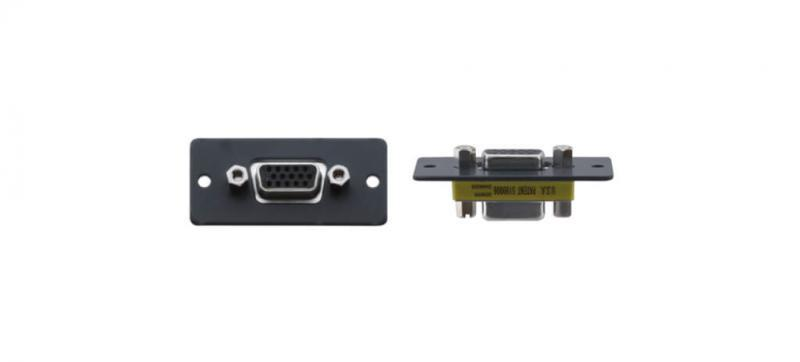 WX-2FB Wall Plate Insert - 15–pin HD (F/F) (Black)