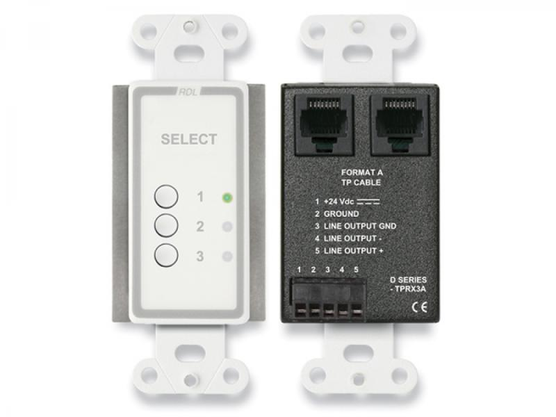D-TPRX3A Three Input Format-A Source Selector