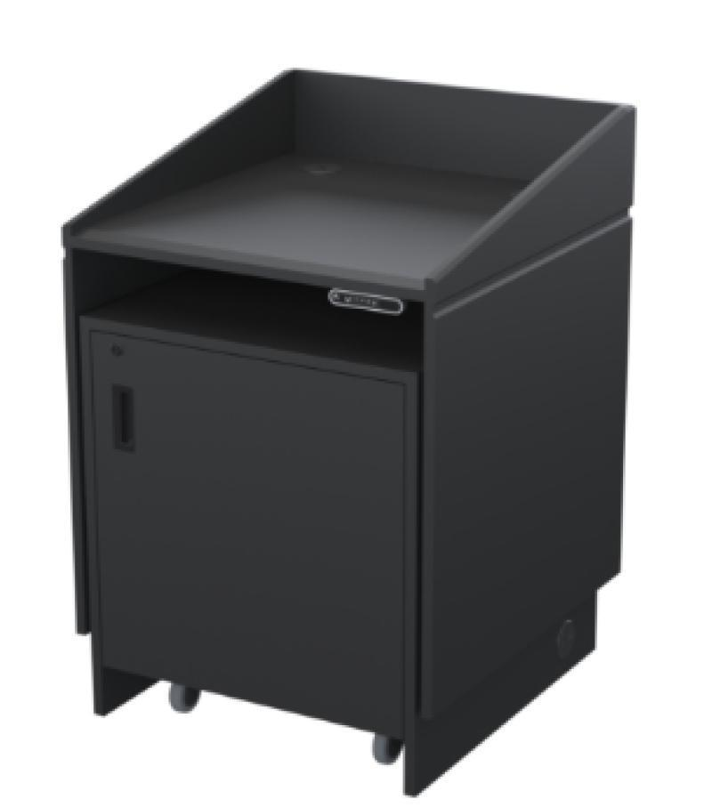 LEXYZ34 EBT Height Adjustable Multimedia Lectern, Ebony