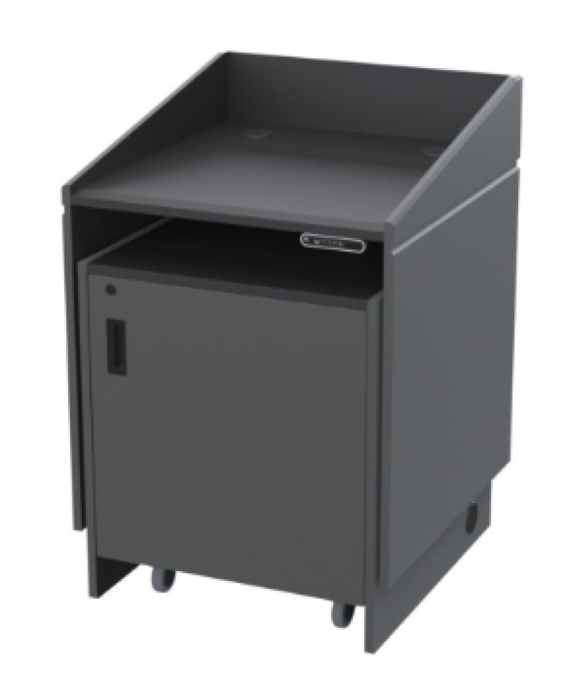 LEXYZ34 SGT Height Adjustable Multimedia Lectern, Shark Grey