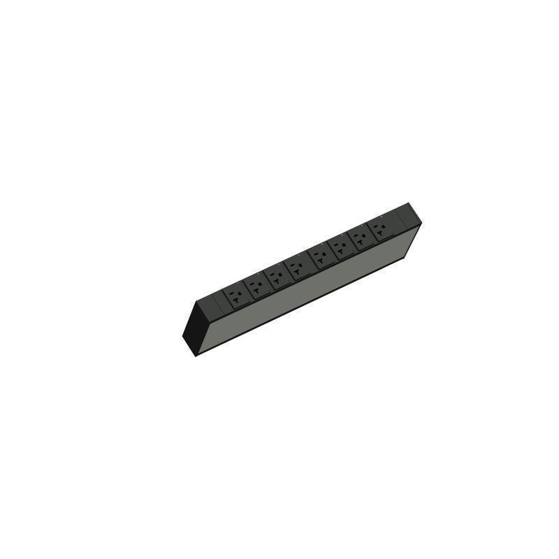 Middle Atlantic Horizontal Rackmount Network Switched 20 Amp, 8 Outlet PDU - TAA Compliant