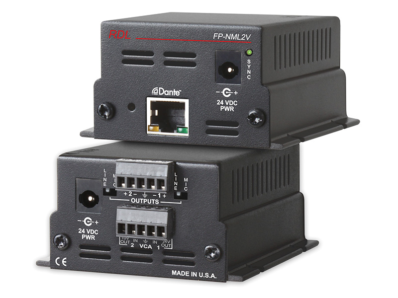 FP-NML2V Network to Mic/Line Interface with VCA