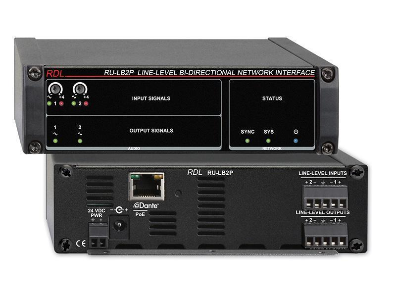 RU-LB2P Line-Level Bi-Directional Network Interface