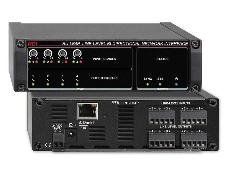 RU-LB4P Line-Level Bi-Directional Network Interface