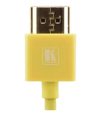 C-HM/HM/PICO/YL-6 Ultra–Slim Flexible High–Speed HDMI Cable with Ethernet - Yellow, 6'
