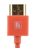 C-HM/HM/PICO/RD-3 Ultra–Slim Flexible High–Speed HDMI Cable with Ethernet - Red, 3'