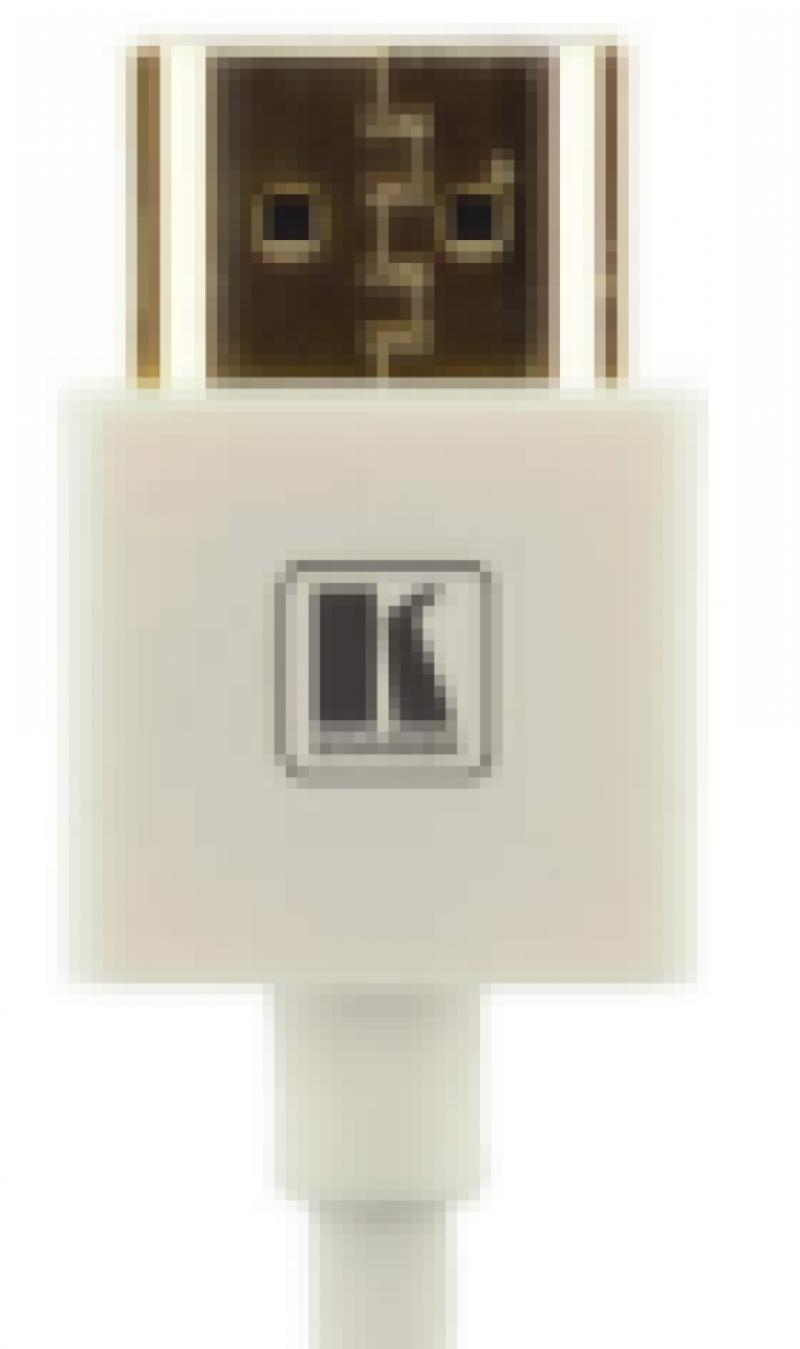 C-HM/HM/PICO/WH-3 Ultra–Slim Flexible High–Speed HDMI Cable with Ethernet - White, 3'