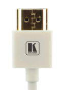 C-HM/HM/PICO/WH-10 Ultra Slim Flexible High–Speed HDMI Cable with Ethernet — White, 10'
