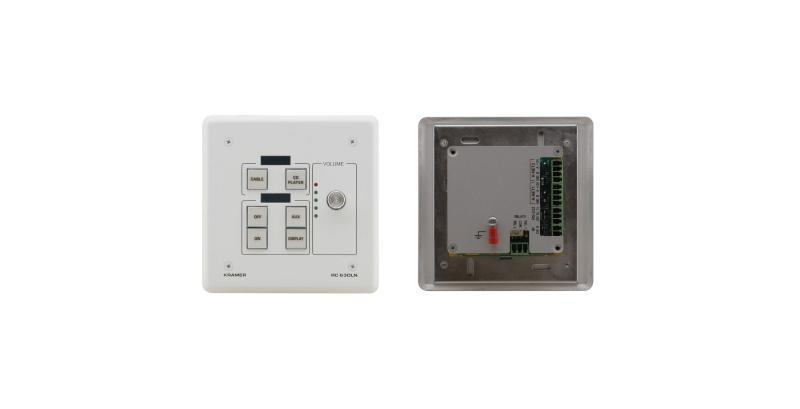 RC63DLNW 6–button KNET™ Control Keypad with Knob with Displays