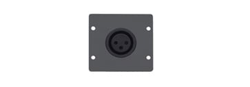 WA-1XLF (B) Wall Plate Insert — XLR (F), Black